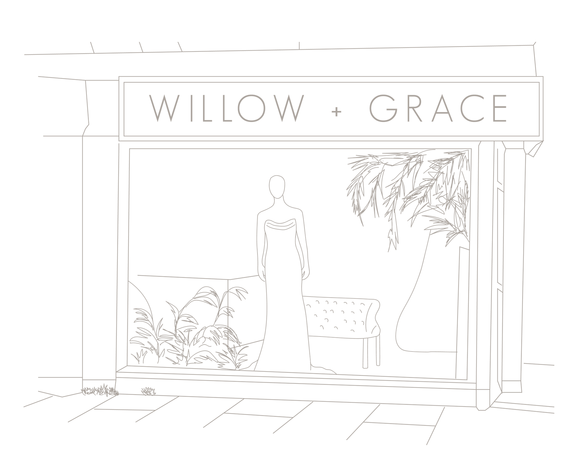Wedding dress shopping at Willow and Grace Bridal - Peterborough